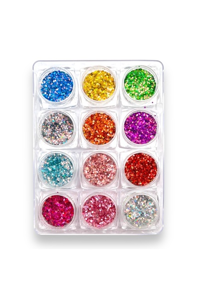 özgürce Renkli Nail Art Süsleme Küçük Sim Seti 12'li, Yaratıcı ve Eğlenceli T...