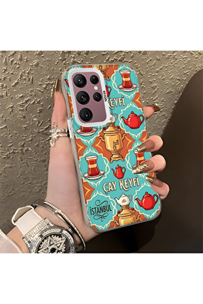 Hontinga حافظة هاتف سامسونج جالاكسي S22 الترا متوافقة مع الحواف السيليكونية ا...