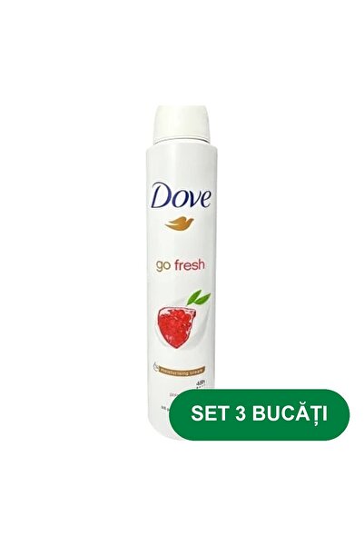 Dove SET 3 PIECES - Pomegranate Deodorant Body Spray 200 ml