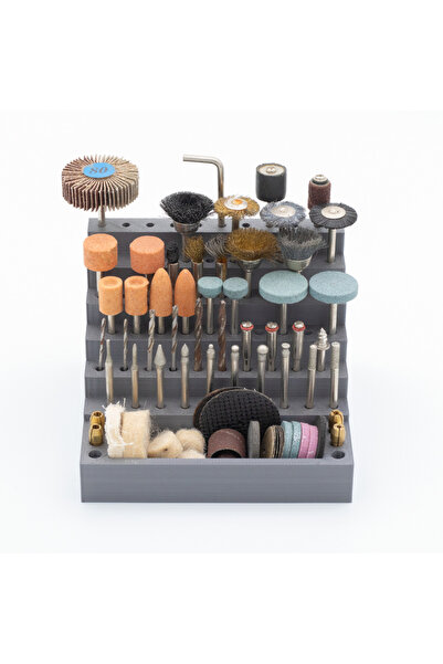 Gravür Set Düzenleyici Stand / Gri / Pla 3D Baskı