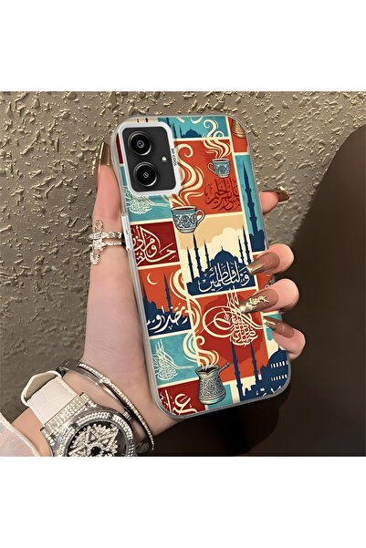 Hontinga حافظة هاتف سامسونج جالاكسي A06 متوافقة مع الحواف السيليكونية الصلبة ...