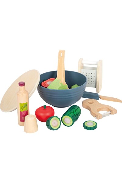 Small Foot Set pentru salată cu legume, 11 piese, Small Foot, 2 ani+