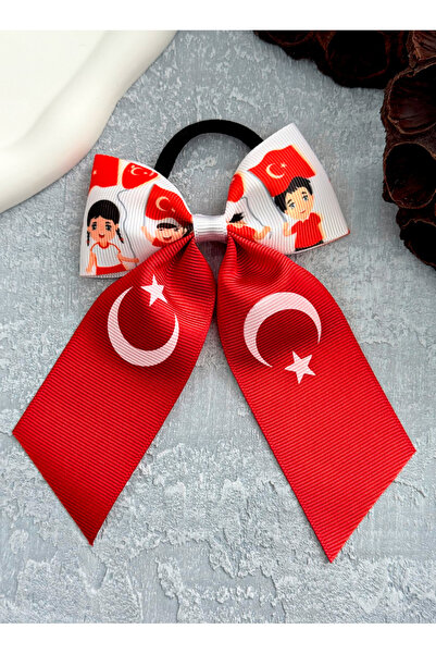 Tgc Aksesuar 23 Nisan Tokası 1 Adet Bayraklı Lastik Toka