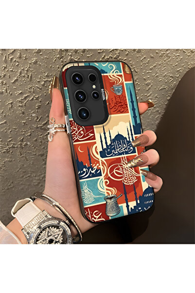 Hontinga حافظة هاتف سامسونج جالاكسي S23 الترا متوافقة مع الحواف السيليكونية ا...