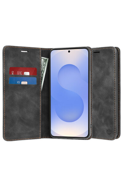 Techsuit Husă Confy pentru Samsung Galaxy S25, neagră