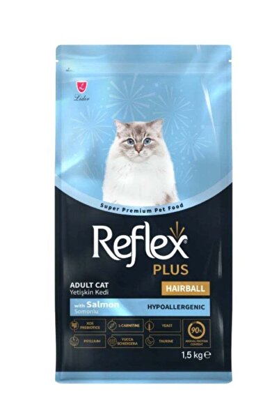 reflexplusss Cat Food for Adult Cats Hairball Control with Salmon – Hypoaller...