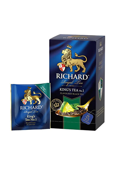 Richard Royal Tea King's Choice Limon kabuğu rendeli ve Naneli Ceylon Siyah S...