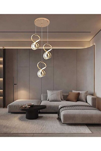 best power Triple LED Chandelier Light 6141-3 with Three Lighting Levels