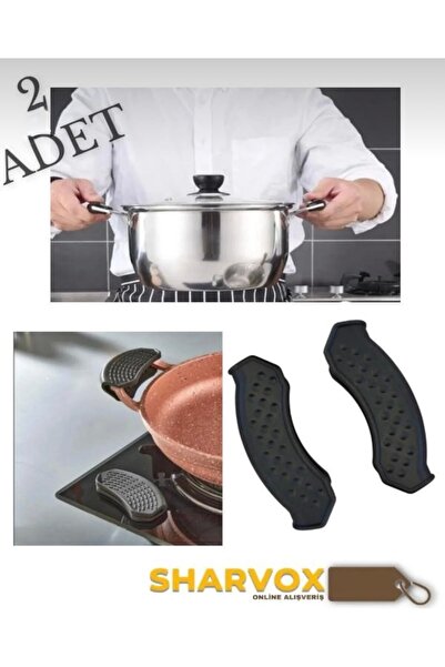 Sharvox 2’li Silikon Tencere ve Tava Tutacağı – Yanmaz, Yapışmaz ve Isıya Day...