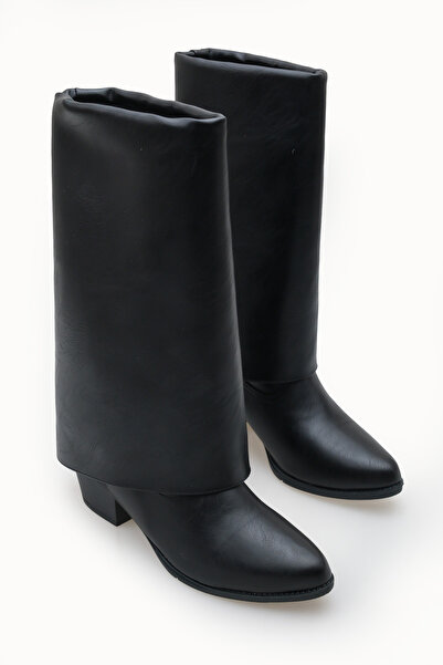 Riccon Women's Boots 0012893 Black Leather