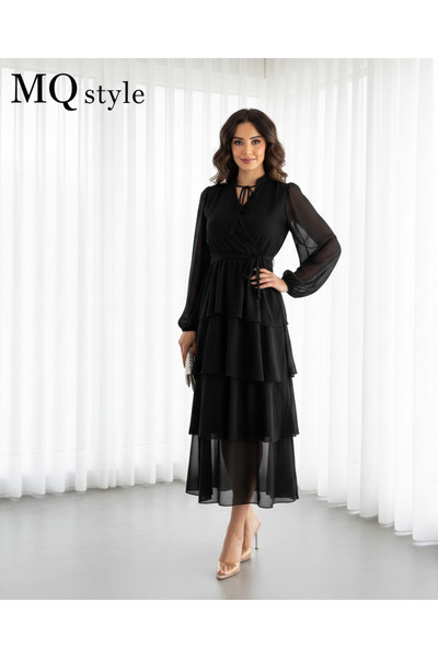 MQ The "Nude Chiffon" tiered Eid dress from Style – the epitome of overwhelmi...