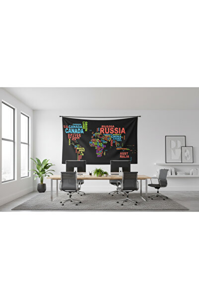 Vagonik World Map Wall Covering Carpet 100 X 150 70 X 100