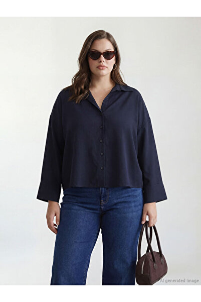 LC Waikiki Rmz Gi̇yi̇m Farkiyla Loose Fit Women's Shirt