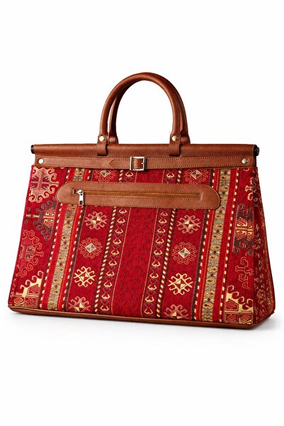 Elix Matmassel Ethnic Patterned Bohemian Women's Hand and Travel Bag 50 35 25...