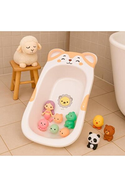 Generic Cute Bear Shaped Baby Bathtub - Pink