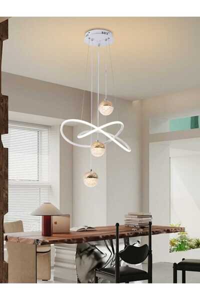 best power مصباح معلق عصري بإضاءة LED بثلاثة ألوان