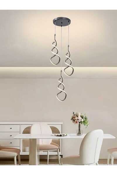 best power Modern LED Chandelier 3-Light 6001-3 with 3 Lighting Levels