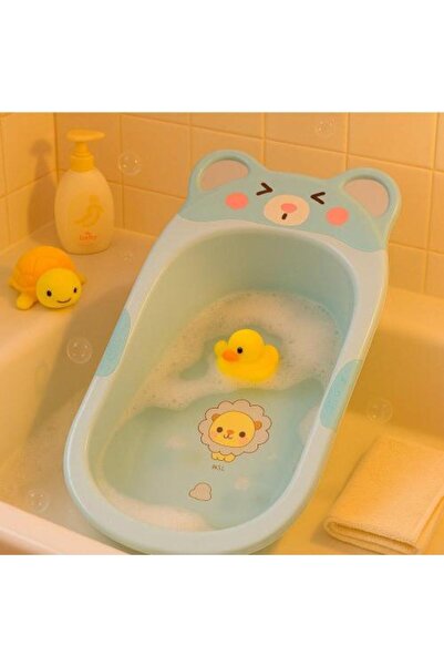 Generic Cute Bear Shaped Baby Bathtub - Sky Blue