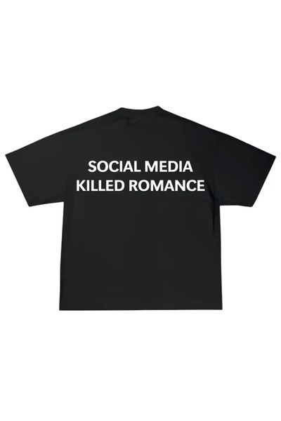 Onlyy wezzy Social Media Killed Romance Oversize Tshirt