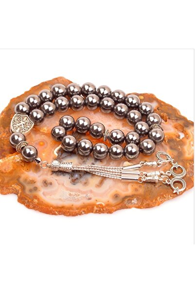 Taşmir Hematite Stone Prayer Beads 10 mm Natural Stone Prayer Beads