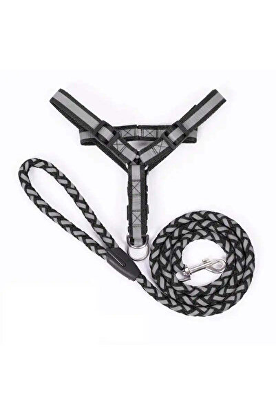 Petora Adjustable harness with leash for dogs, black, HC1030 - M