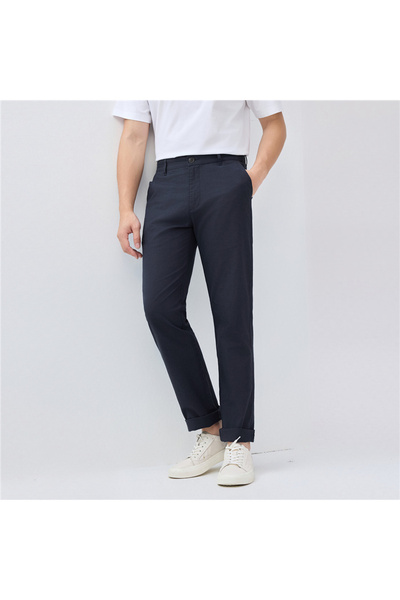 Giordano Men’s Low Rise Slim Taper Linen Cotton Pants