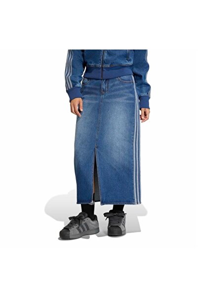 adidas Women's Blue Skirt 3S Sk Denim Kd2908