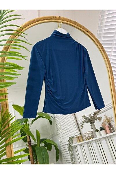 onix Lisa Draped Blouse Petrol