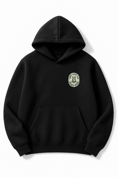 Altair Tr Oversize Unisex Always Sleepy Clup Cat Printed Hooded Sweatshirt