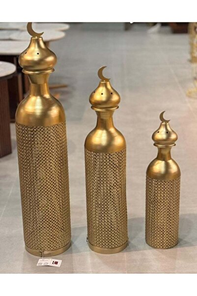 AZOZ MERCHLY Metal Decorative Vases Set of 3