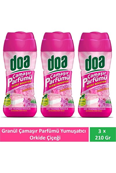 Doa Granül Çamaşır Parfümü Orkide Çiçeği 3 x 210 gr – Kalıcı Çamaşır Kokusu