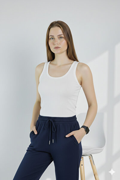 LAVİNİM Women's Thick Ribbed Strap Tank Top