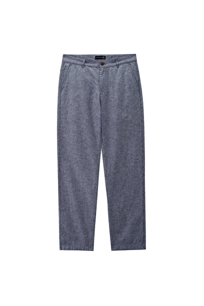 Giordano Men’s Low Rise Slim Taper Linen Cotton Pants