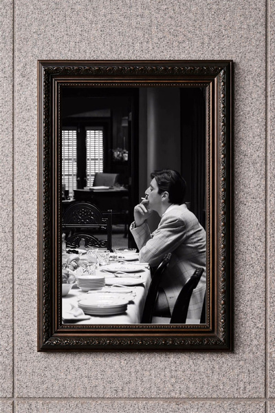 BuzzDesigns Vintage Siyah Beyaz Sinema Sahnesi Dekoratif Poster – Çerçeve Seç...