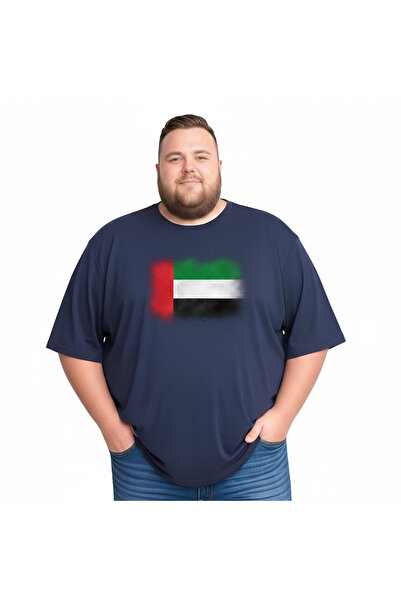 sngl Men's Plus Size Short Sleeve Uae Flag Printed T-Shirt 3XL 4XL 5XL 6XL 7X...