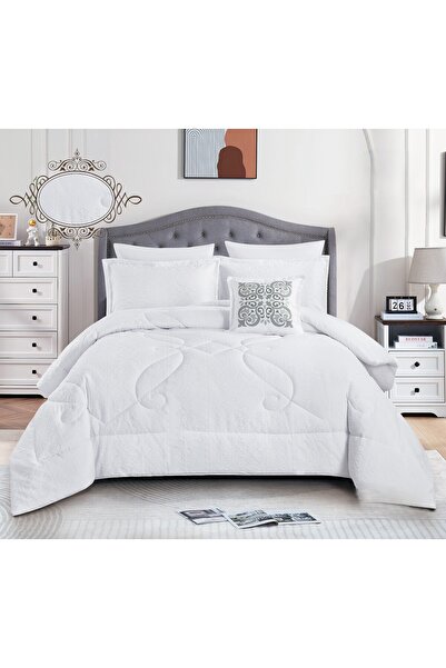 miral Hotel-style summer double bed set, 7 pieces, comfort for you and elegan...