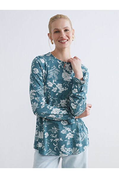 LC Waikiki Rmz Gi̇yi̇m Farkiyla Zero Roba Collar Embroidered Blouse