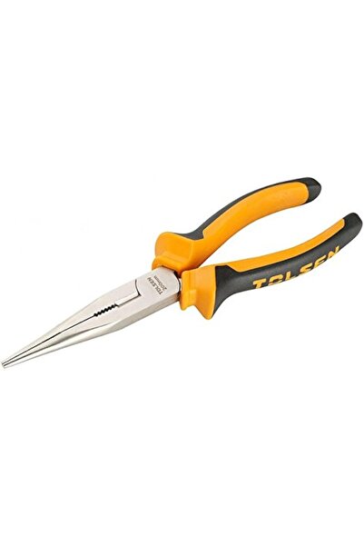 TOLSEN كماشة طويلة الأنف، 200 مم، أسود وأصفر، 10007