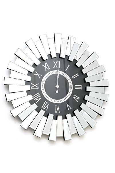 BALKIŞ PİYANO SAAT GÜMÜŞ 60 CM ÖNÜ CAMLI