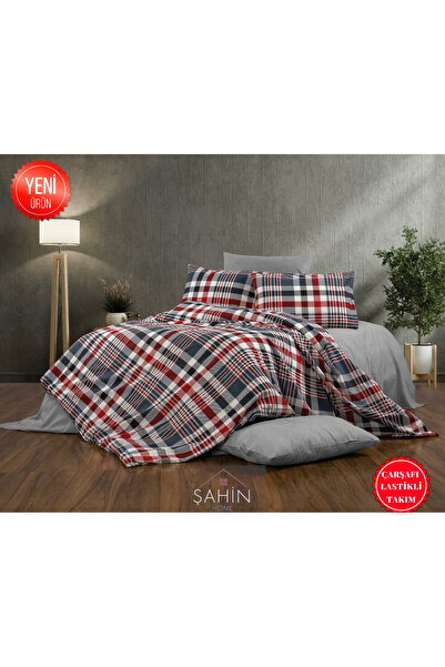 Şahinhome Genç Odası Ve Çocuk Odası Ekose Desen Konsept Tek Kişilik Lastikli ...