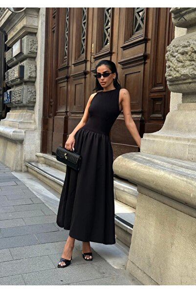 Les Séduisantes c.a. Φόρεμα από ύφασμα βισκόζης με εύκαμπτο επάνω μέρος και ύ...