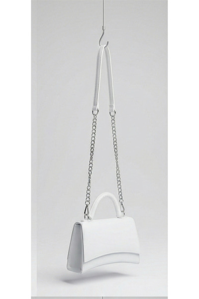 valena Kadın Asimetrik Kesim Zincir Askılı Mini El ve Çapraz Baget Çanta