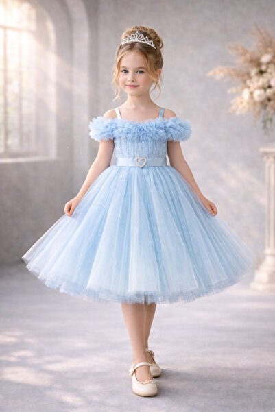 Atlas Kids Girls' Tulle Princess Evening Gown - Special Occasion Dress with H...