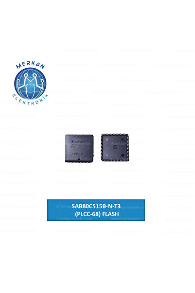SAB80C515B-N-T3 (PLCC-68) FLASH (1 ADET) ORİJİNAL OTO BEYİN TAMİR ENTEGRELERİ