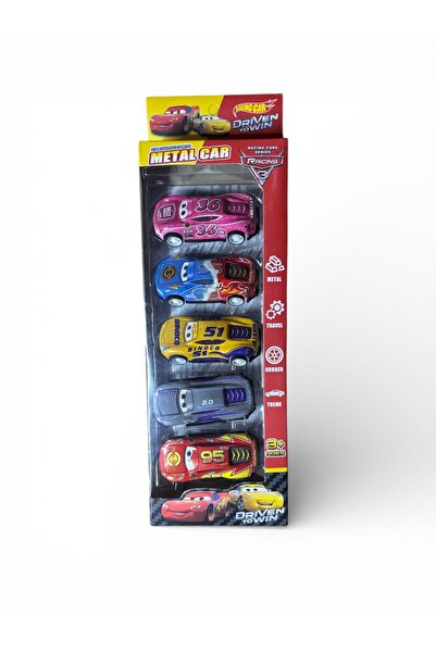 MEGOLA STORE Disney Pixar 5 Adet Metal Araba Seti