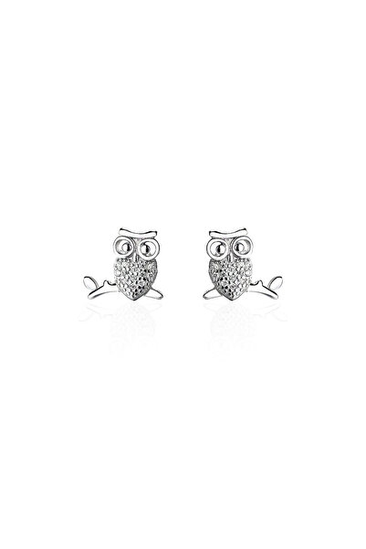 SPARKLES 925 silver Owl earrings