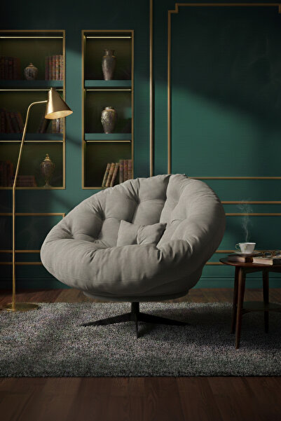 AVYNA Contemporary Elite™ 360 Derece Döner Mekanizmalı Berjer Tekli Koltuk, Y...