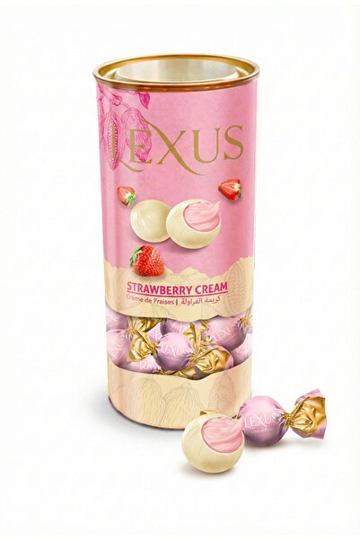 Lexus Milky Compound Chocolate Strawberry Filled 500g