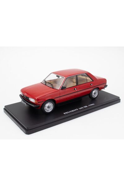 JPT 1980 Peugeot 305 SR Red Diecast Model 1:24