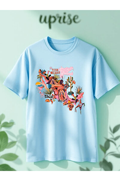Vordevia Μπλουζάκι από βαμβάκι με στάμπα Μεξικό Σίτι, σε μεγάλο μέγεθος